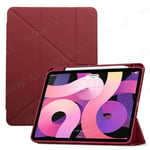 UnDePlus ipad Air 11inç M2/M3 2025-2024 ile uyumlu Kılıf Grafiti Şeffaf Kalem Bölmeli Mürdüm