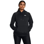 Under Armour Armour Fleece Hoodie Kadın Hoodie Siyah Beyaz XL