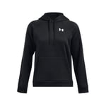 Under Armour Armour Fleece Hoodie Kadın Hoodie Siyah Beyaz XL