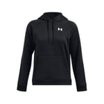 Under Armour Armour Fleece Hoodie Kadın Hoodie Siyah Beyaz XL