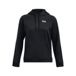 Under Armour Armour Fleece Hoodie Kadın Hoodie Siyah Beyaz XL