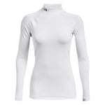 Under Armour Cg Authentics Mockneck Kadınlar için sıcak polo spor tişörtü, polo yakalı ve koku önleyici teknolojili fonksiyonel tişört Kadın