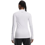 Under Armour Cg Authentics Mockneck Kadınlar için sıcak polo spor tişörtü, polo yakalı ve koku önleyici teknolojili fonksiyonel tişört Kadın