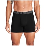 Under Armour Erkek Performans Pamuk 6 inç 3'lü Paket Düz Boxer Külot Boxer Şort Erkek