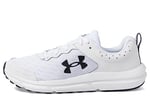Under Armour Erkek UA Charged Assert 10 Koşu Ayakkabısı, White/Black/Black, 47 EU