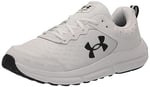 Under Armour Erkek UA Charged Assert 10 Koşu Ayakkabısı, White/Black/Black, 47 EU