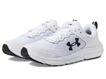 Under Armour Erkek UA Charged Assert 10 Koşu Ayakkabısı, White/Black/Black, 47 EU
