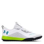 Under Armour Erkek UA Shadow Turf 2.0 Spor Ayakkabı, White/Black/Capri, 42 EU