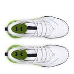 Under Armour Erkek UA Shadow Turf 2.0 Spor Ayakkabı, White/Black/Capri, 42 EU