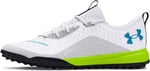 Under Armour Erkek UA Shadow Turf 2.0 Spor Ayakkabı, White/Black/Capri, 42 EU