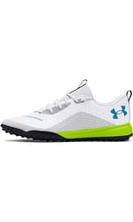 Under Armour Erkek UA Shadow Turf 2.0 Spor Ayakkabı, White/Black/Capri, 42 EU