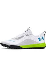 Under Armour Erkek UA Shadow Turf 2.0 Spor Ayakkabı, White/Black/Capri, 42 EU