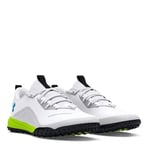 Under Armour Erkek UA Shadow Turf 2.0 Spor Ayakkabı, White/Black/Capri, 44.5 EU