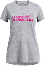 Under Armour Kızlar için Tech Twist Wordmark Logolu Kısa Kollu Tişört