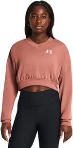 Under Armour Rakip Terry Büyük Boy Kırpılmış Bisiklet Yaka Sweatshirt Sweatshirt Kadın