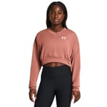 Under Armour Rakip Terry Büyük Boy Kırpılmış Bisiklet Yaka Sweatshirt Sweatshirt Kadın