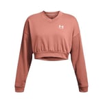 Under Armour Rakip Terry Büyük Boy Kırpılmış Bisiklet Yaka Sweatshirt Sweatshirt Kadın