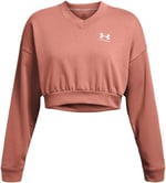 Under Armour Rakip Terry Büyük Boy Kırpılmış Bisiklet Yaka Sweatshirt Sweatshirt Kadın