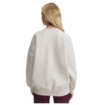Under Armour Rival Flc OS Varsity Crew Kadın Gömlek Beyaz M-L