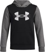 Under Armour Rival Fleece Colorblock Graphic Hoodie (Big Kids) Kapüşonlu Sweatshirt Erkek çocuk