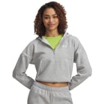Under Armour Rival Fleece Piped Half Zip Hoodie Sweatshirt Kadın