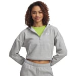 Under Armour Rival Fleece Piped Half Zip Hoodie Sweatshirt Kadın