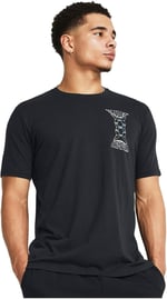 Under Armour UA Dusk to Dawn Skull SS Bisiklet Yaka Oversize T-Shirt, 1382833-001