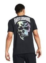 Under Armour UA Dusk to Dawn Skull SS Bisiklet Yaka Oversize T-Shirt, 1382833-001