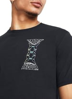 Under Armour UA Dusk to Dawn Skull SS Bisiklet Yaka Oversize T-Shirt, 1382833-001