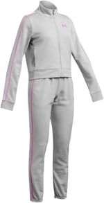 Under Armour UA Icon Knit Crop Tracksuit Kız Çocuk Eşofman Takımı, Gri, XL