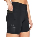 Under Armour UA Launch 6in Short Kadın Şort Black/Black/Reflective