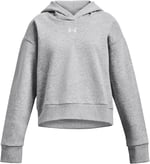 Under Armour Ua Rival Fleece Crop Hoodie Sweatshirt Kız çocuk - Seçenekler: 128-140, 140-150, YXS, S, M, XL, YXL, YLG, YMD, YSM