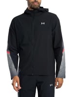 Under Armour UA Velociti Storm Hooded Jkt Erkek Ceket Black/Castlerock/Reflective