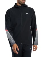 Under Armour UA Velociti Storm Hooded Jkt Erkek Ceket Black/Castlerock/Reflective