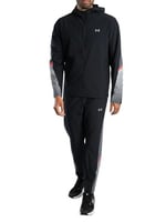 Under Armour UA Velociti Storm Hooded Jkt Erkek Ceket Black/Castlerock/Reflective