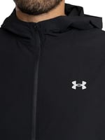 Under Armour UA Velociti Storm Hooded Jkt Erkek Ceket Black/Castlerock/Reflective