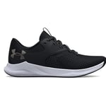 Under Armour UA W Charged Aurora 2 Kadın Spor Ayakkabı, Siyah (001)/Metalik Sıcak Gümüş 36.5 EU