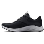 Under Armour UA W Charged Aurora 2 Kadın Spor Ayakkabı, Siyah (001)/Metalik Sıcak Gümüş 36.5 EU