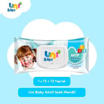 Uni Baby Aktif Islak Mendil 72 Yaprak - Seçenekler: 1 Adet, 1 Adet 3lü paket, 72 2li paket, 72 5li paket