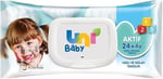 Uni Baby Aktif Islak Mendil 72 Yaprak - Seçenekler: 1 Adet, 1 Adet 3lü paket, 72 2li paket, 72 5li paket