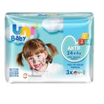 Uni Baby Aktif Simple Clean 3x52'li Islak Mendil - Seçenekler: 3*52 Yaprak, 3*52 Yaprak (2 paketi)