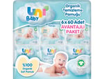 Uni Baby Bebek Temizleme Pamuğu 6*60 Adet - Seçenekler: 60'lı, 60'lı (2 paketi)