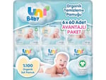 Uni Baby Bebek Temizleme Pamuğu 6*60 Adet - Seçenekler: 60'lı, 60'lı (2 paketi)
