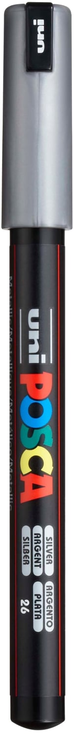 Uni-Ball Pc-1Mr Su Bazlı Poster Markörü, Gümüş