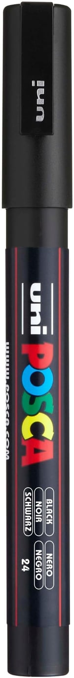 Uni-Ball Pc-3M Su Bazlı Poster Markörü, Siyah