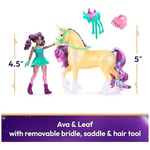 Unicorn Academy AVA ve Tek Boynuzlu At Leaf seti – Sevilen Netflix dizisinden yaklaşık 12 cm orijinal figürler,4 yaş+ için