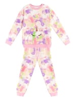 Unicorn Batik Desenli Kız Çocuk Eşofman Takım