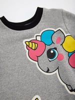 Unicorn Kız Çocuk Gri Sweat Elbise
