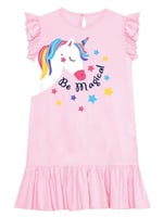 Unicorn Magic Kız Çocuk Pembe Elbise
