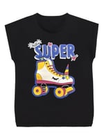 Unicorn Paten Kız Çocuk T-shirt Şort Takım